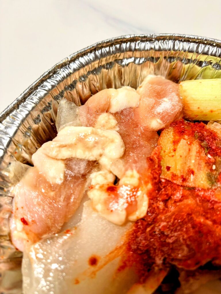 イトーヨーカドー牛ホルモンと海鮮旨辛鍋-ナッコプセ-の牛ホルモン写真