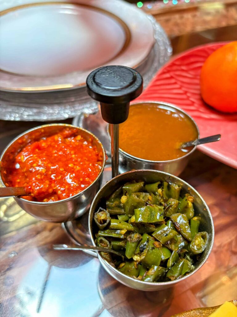 日暮里のダージリンの味変調味料の写真。