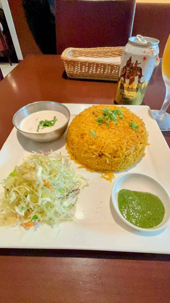 表参道GONGROOのビリヤニランチの写真。